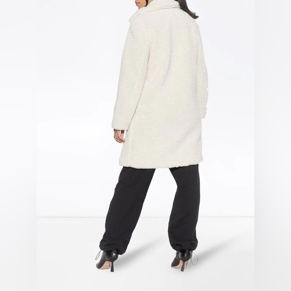 NWT Apparis Anouck Faux Shearling Fur Ivory Jacket 100% Recycled Poly Size Large - Picture 5 of 14